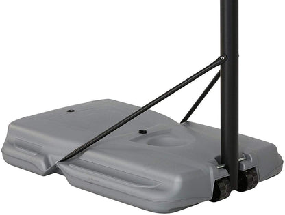 90690 Portable Basketball System, Gray, 44" Polycarbonate Backboard