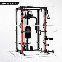 M2A Brute All-In-One Smith Machine Home Gym